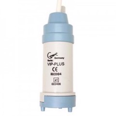 COMET Vattenpump VIP-Plus, cylinderformad, märkt med "VIP-PLUS" och CE-godkänd.